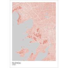 Load image into Gallery viewer, Map of Suzhou, China