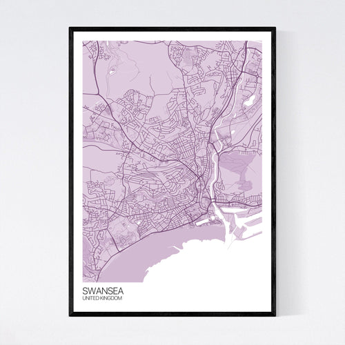 Map of Swansea, United Kingdom
