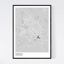 Load image into Gallery viewer, Swindon City Map Print
