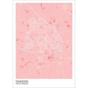 Map of Swindon, United Kingdom