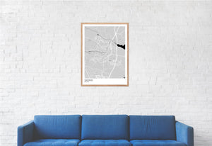 Map of Swords, Ireland