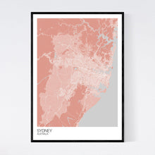 Load image into Gallery viewer, Sydney City Map Print