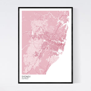 Sydney City Map Print