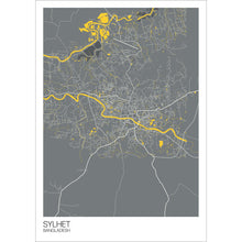 Load image into Gallery viewer, Map of Sylhet, Bangladesh