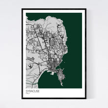 Load image into Gallery viewer, Syracuse City Map Print