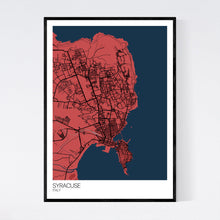 Load image into Gallery viewer, Map of Syracuse, Italy
