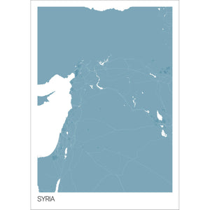 Map of Syria, 