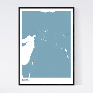 Map of Syria, 
