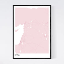 Load image into Gallery viewer, Syria Country Map Print