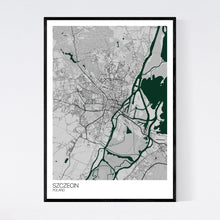 Load image into Gallery viewer, Szczecin City Map Print