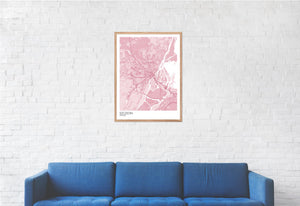 Map of Szczecin, Poland