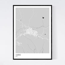 Load image into Gallery viewer, Tabriz City Map Print