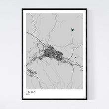Load image into Gallery viewer, Tabriz City Map Print