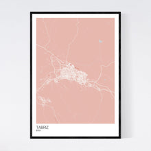 Load image into Gallery viewer, Tabriz City Map Print