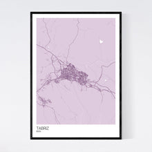 Load image into Gallery viewer, Map of Tabriz, Iran
