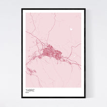 Load image into Gallery viewer, Tabriz City Map Print