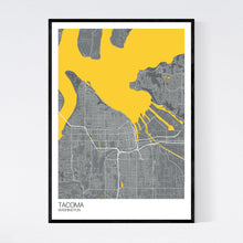 Load image into Gallery viewer, Tacoma City Map Print