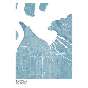 Map of Tacoma, Washington