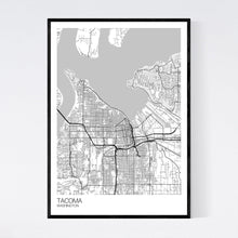 Load image into Gallery viewer, Tacoma City Map Print