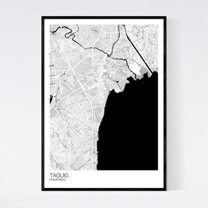 Taguig City Map Print