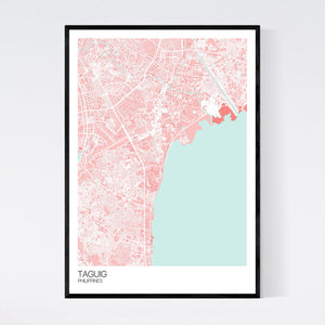 Taguig City Map Print