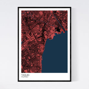 Taguig City Map Print