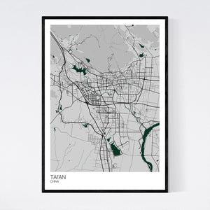 Tai'an City Map Print