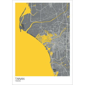 Map of Tainan, Taiwan