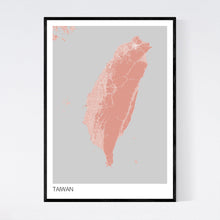 Load image into Gallery viewer, Taiwan Country Map Print