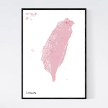 Load image into Gallery viewer, Taiwan Country Map Print