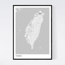 Load image into Gallery viewer, Taiwan Country Map Print