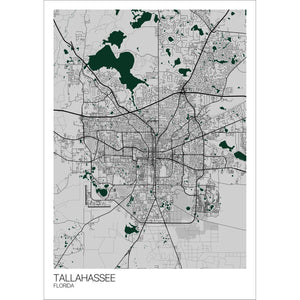 Map of Tallahassee, Florida