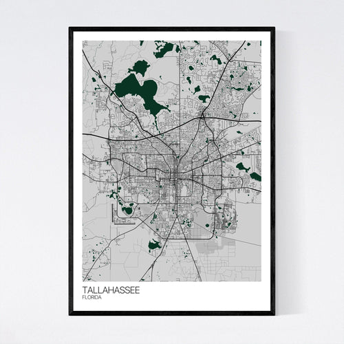 Map of Tallahassee, Florida