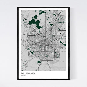 Map of Tallahassee, Florida