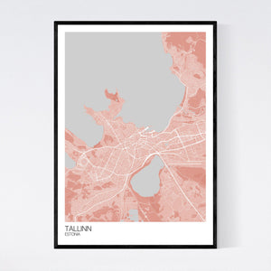 Tallinn City Map Print