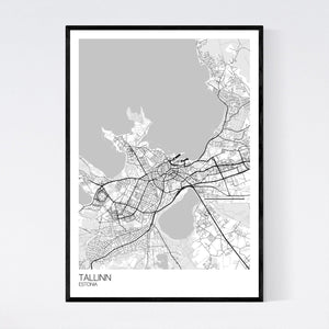 Tallinn City Map Print