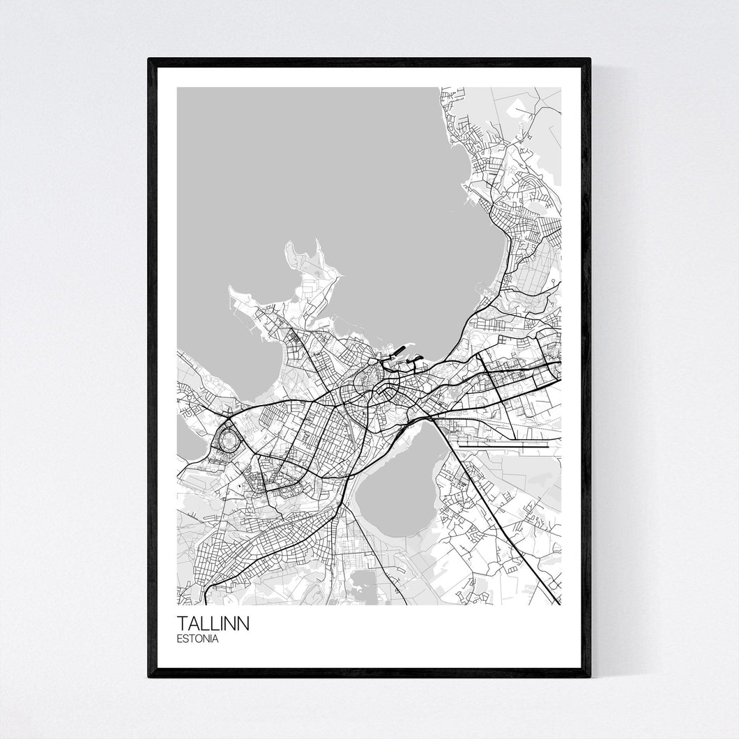Tallinn City Map Print