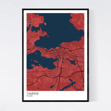 Load image into Gallery viewer, Tampere City Map Print