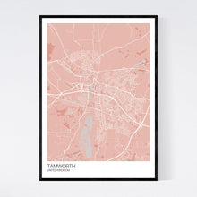 Load image into Gallery viewer, Tamworth City Map Print