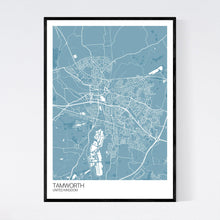 Load image into Gallery viewer, Tamworth City Map Print