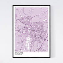 Load image into Gallery viewer, Tamworth City Map Print