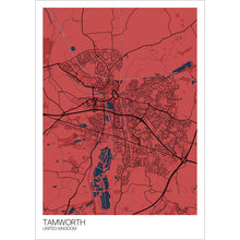 Load image into Gallery viewer, Map of Tamworth, United Kingdom