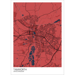 Map of Tamworth, United Kingdom