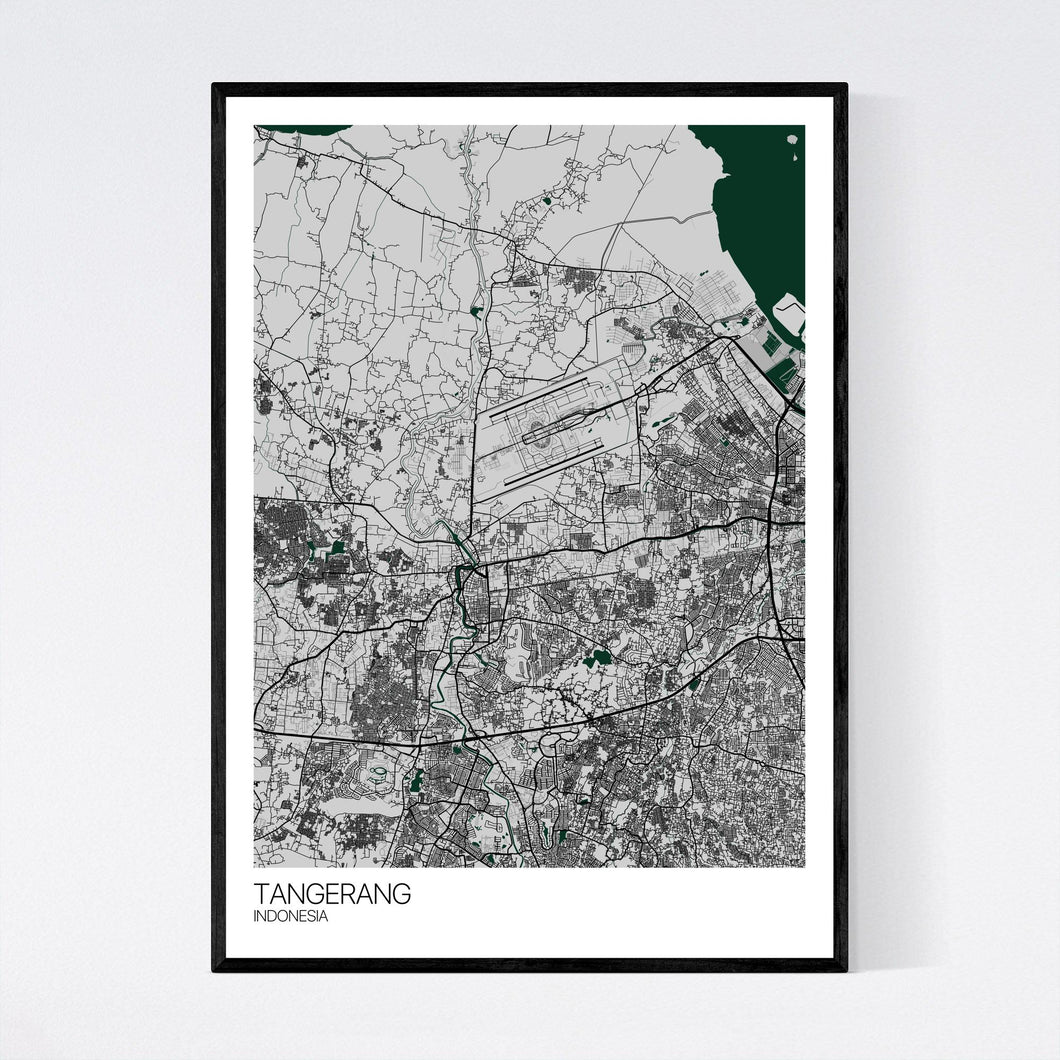 Tangerang City Map Print