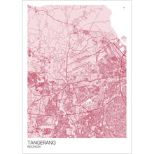 Load image into Gallery viewer, Map of Tangerang, Indonesia