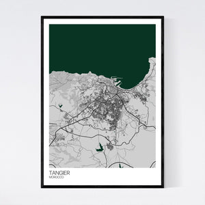 Tangier City Map Print