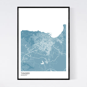 Tangier City Map Print