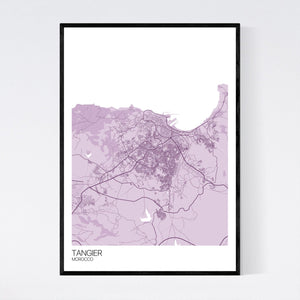 Tangier City Map Print