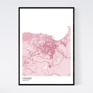 Tangier City Map Print