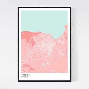 Tangier City Map Print